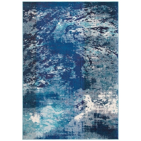 Safavieh 3 x 5 ft. Madison 400 Power Loomed Rectangle Area Rug Navy & Ivory MAD440N-3